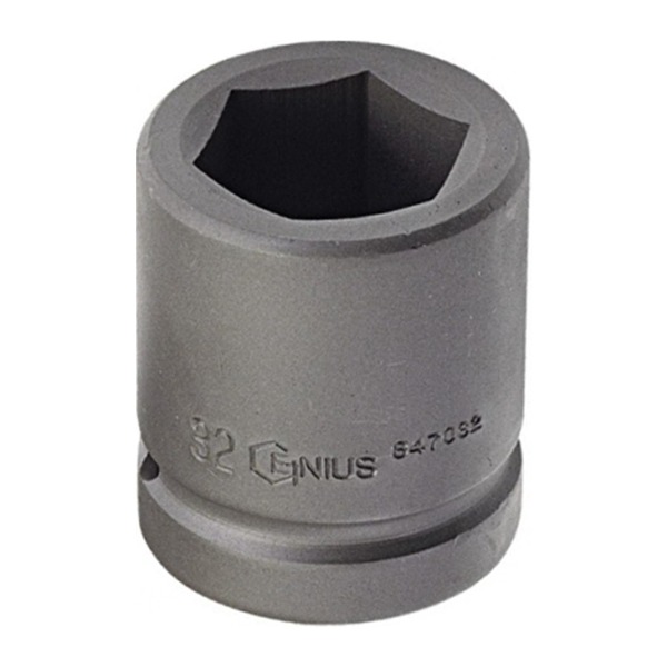 지니어스 1인치 육각 임팩소켓 복스알 34mm (200-3126)